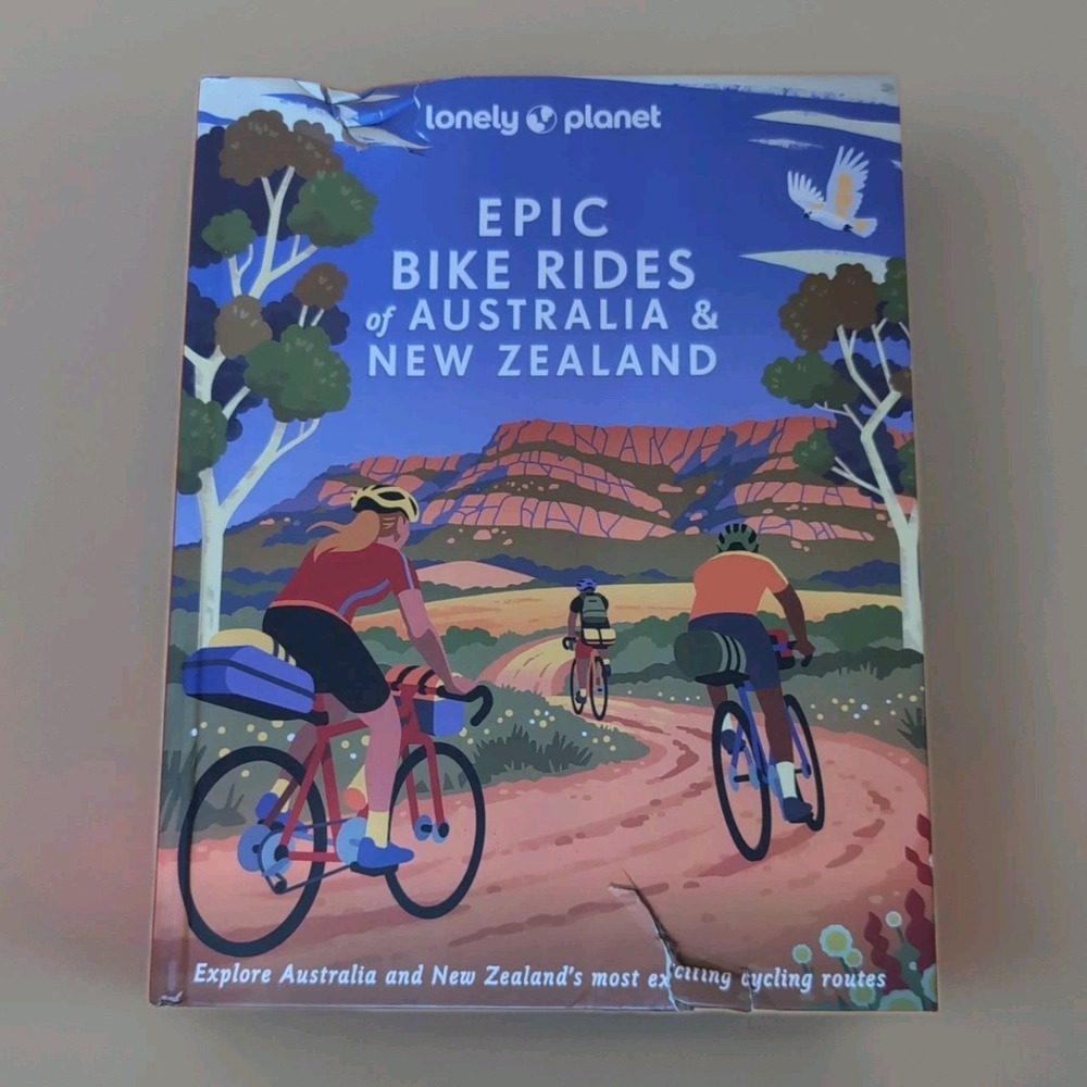 New Book Damaged Cover lonely Planet Epic Bike Rides of Australia and New Zealan